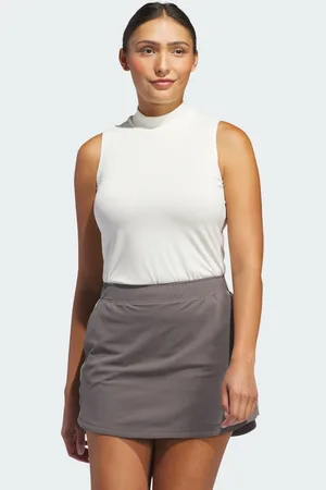 adidas Womens Ultimate365 Sleeveless Mock Neck Polo Shirt - Recycled Material - Size Large