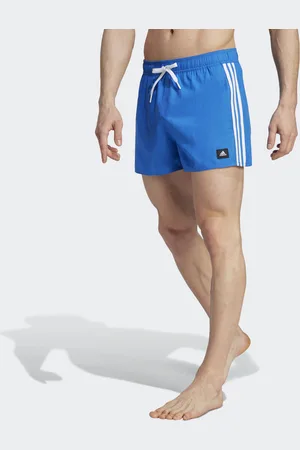 adidas Mens 3-Stripes CLX Very-Short-Length Swim Shorts - Recycled Material - Size X-Small