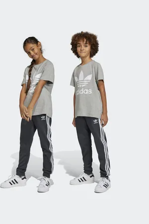 adidas Childrens Unisex 3-Stripes Pants - Cotton - Size 12-13Y