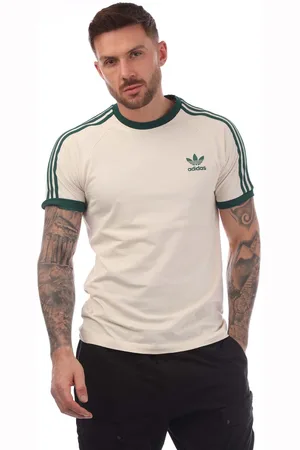 adidas Mens 3-Stripes T-Shirt in Cotton - Size Large