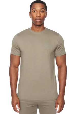 Henleys Mens Alston Logo T-Shirt ( Green) Cotton - Size X-Large