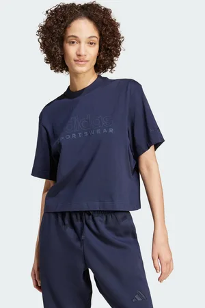 adidas Womens ALL SZN Graphic Loose Tee - Cotton - Size Medium