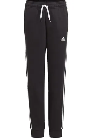adidas Childrens Unisex Essentials 3-Stripes Pants - Cotton - Size 7-8Y