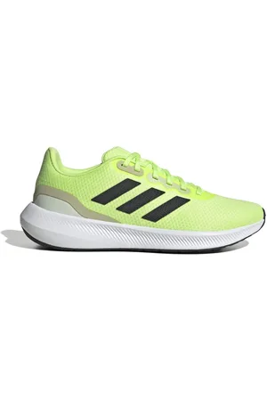 adidas Mens RunFalcon 3.0 Running Shoes in Lime - Textile - Size UK 6.5