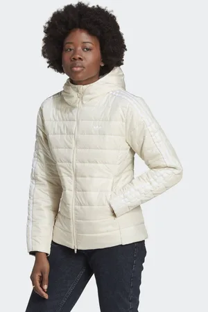adidas Womens Hooded Premium Slim Jacket - Recycled Material - Size 12 UK