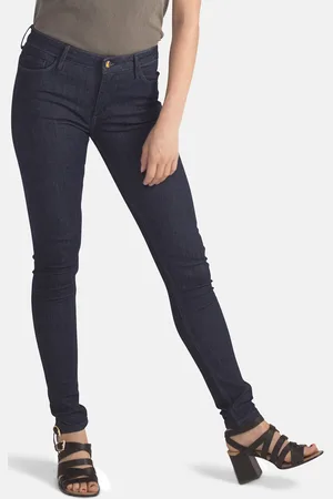 Monkee Genes Womens Dark Indigo Organic Cotton Super Skinny Mid-Rise Denim Jeans - - Size 31W/32L
