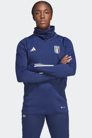 adidas Womens Italy Tiro 23 Pro Warm Top - Recycled Material - Size Large