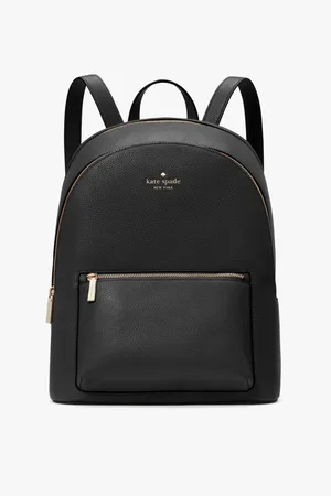 Kate Spade Womens Lena Pebbled Leather Large Double Zip Dome Backpack - - One Size