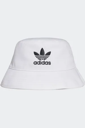 adidas Unisex Adicolor Trefoil Bucket Hat - Cotton - Size Medium/Large