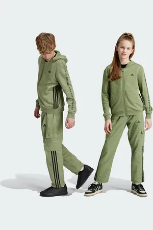 adidas Kids Unisex Street Jam Woven Cargo Pants - Recycled Material - Size 11-12Y