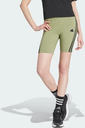 adidas Womens Future Icons 3-Stripes Bike Shorts - Cotton - Size X-Large