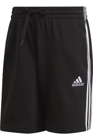 adidas Mens Essentials French Terry 3-Stripes Shorts - Cotton - Size Small