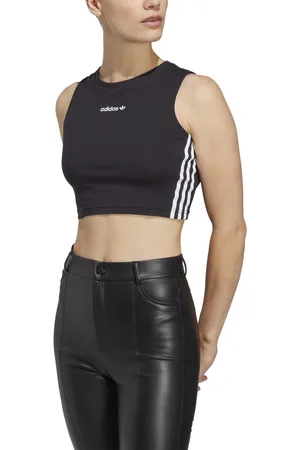 adidas Womens Linear Tank Top in Cotton - Size 14 UK
