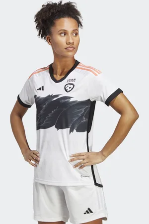 adidas Latvia WoMens Team 23 Away Jersey - Recycled Material - Size Medium