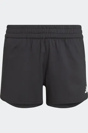 adidas Childrens Unisex AEROREADY 3-Stripes Knit Shorts - Recycled Material - Size 7-8Y