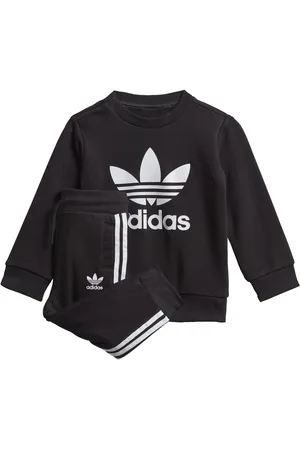 adidas Childrens Unisex Crew Sweatshirt Set - Cotton - Size 9-12M