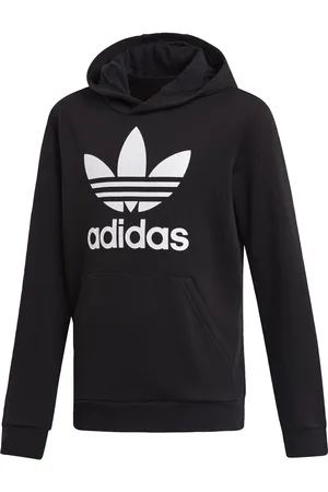 adidas Childrens Unisex Trefoil Hoodie - Cotton - Size 7-8Y