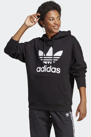 adidas Womens Trefoil Hoodie - Cotton - Size X-Small