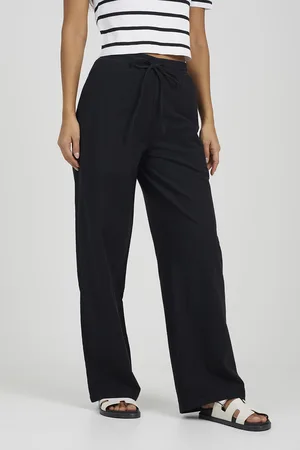 Brave Soul Womens Straight Leg Linen Trousers - Size Small