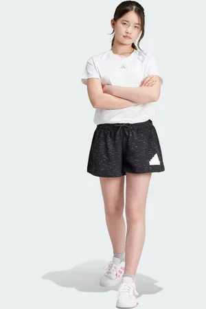 adidas Kids Unisex Future Icons Big Logo Shorts - Cotton - Size 13-14Y