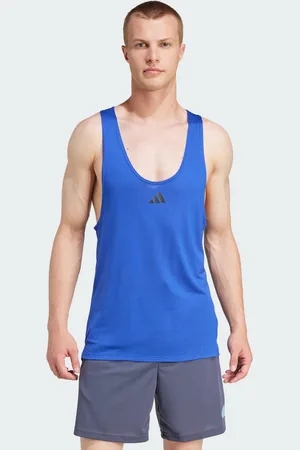 adidas Mens Workout Stringer Tank Top - Lyocell - Size X-Large