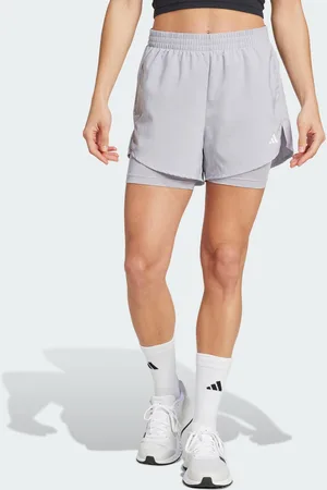 adidas Womens AEROREADY Made for Training Minimal Two-in-One Shorts - Recycled Material - Size X-Small
