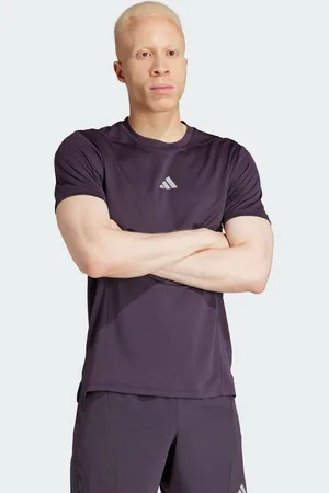 adidas Mens Designed for Training HIIT Workout HEAT.RDY Tee - Recycled Material - Size Medium
