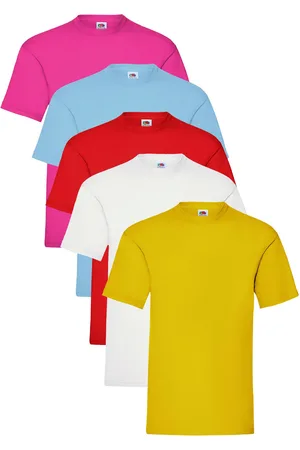 Fruit Of The Loom Mens T-Shirt 5 Pack - Cotton - Size 3XL