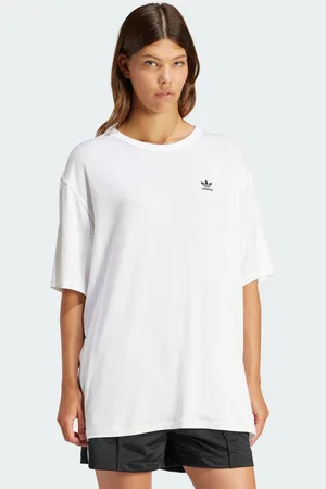 adidas Womens Trefoil Tee - Textile - Size Medium