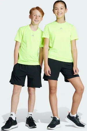 adidas Childrens Unisex AEROREADY 3-Stripes Woven Shorts - Recycled Material - Size 9-10Y