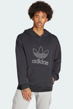 adidas Mens Adicolor Outline Trefoil Hoodie - Cotton - Size X-Small