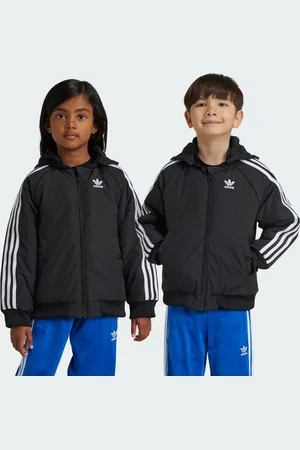 adidas Kids Unisex Adicolor Bomber Jacket - Recycled Material - Size 6-7Y