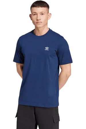 adidas Mens Trefoil Essentials T-Shirt in Indigo - Cotton - Size 2XL
