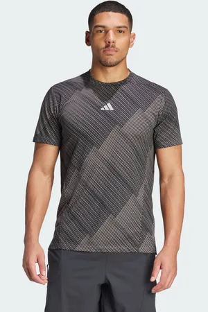 adidas Mens Designed for Training HIIT Workout HEAT.RDY Print Tee - recycled_material - Size X-Small