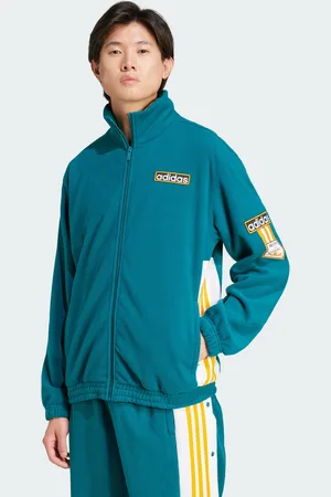 adidas Mens Polar Fleece Adibreak Track Top - Recycled Material - Size Small