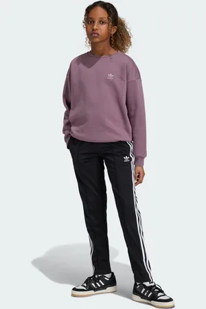 adidas Kids Unisex Adicolor SST Open Hem Slim Track Pants - Recycled Material - Size 9-10Y