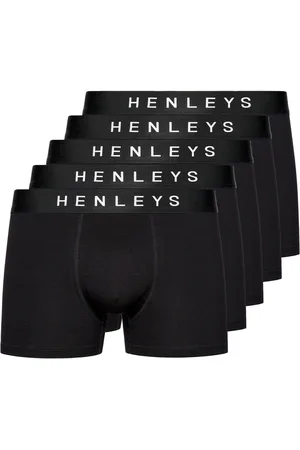 Henleys Mens Coalink Boxer Shorts (Pack of 5) - Size 2XL