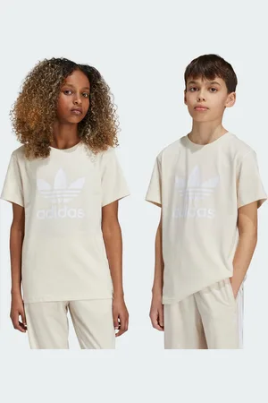 adidas Kids Unisex Adicolor Trefoil Tee - Cotton - Size 9-10Y