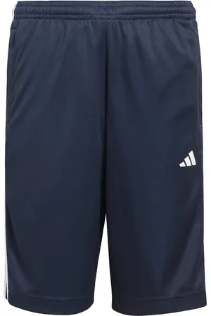 adidas Kids Unisex Train Essentials AEROREADY 3-Stripes Regular-Fit Shorts - Recycled Material - Size 15-16Y