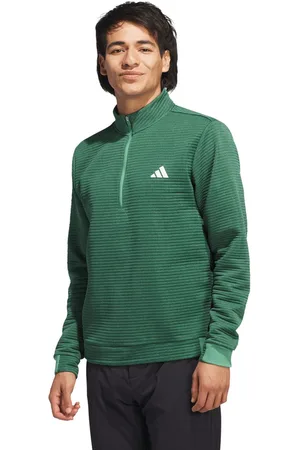 adidas Mens Ultimate365 DWR Textured 1/4 Zip Top in - Size Large
