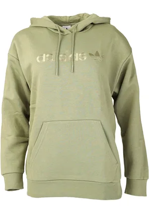 adidas Womens Boyfriend Linear Hoody in Cotton - Size 4 UK