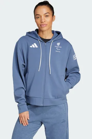 adidas Womens PARALYMPICSGB Hoodie - Cotton - Size X-Small