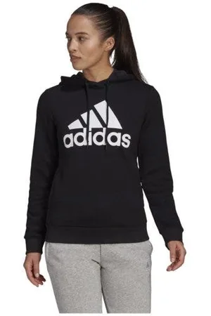 adidas WoMens Big Logo Fleece Hoodie - - Size Medium