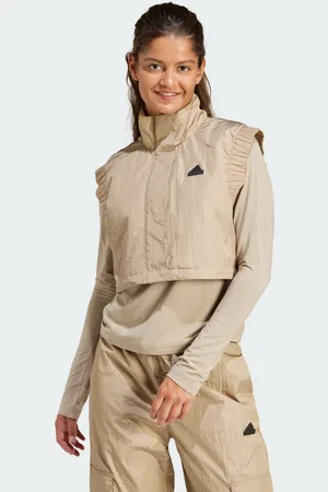 adidas Womens City Escape Crop Vest - Recycled Material - Size Medium