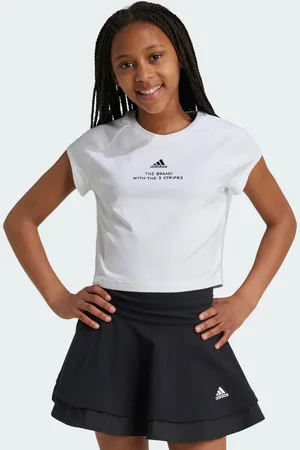 adidas Kids Unisex Street Jam Short Tee - Cotton - Size 7-8Y