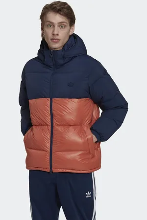 adidas Mens Down Regen Hooded Puffer Jacket - Polyamide - Size X-Small