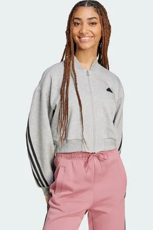 adidas Womens Future Icons 3-Stripes Bomber Jacket - - Size X-Large
