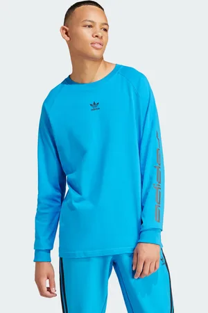 adidas Mens Graphic Long Sleeve Tee - Cotton - Size Medium