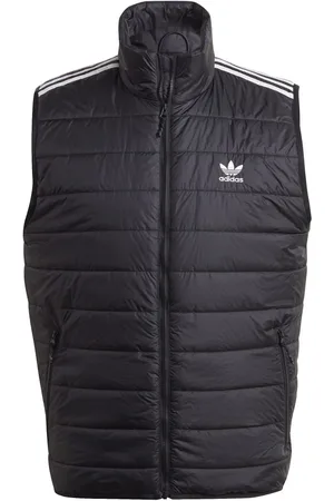 adidas Mens Padded Stand Collar Puffer Vest in - Size Medium