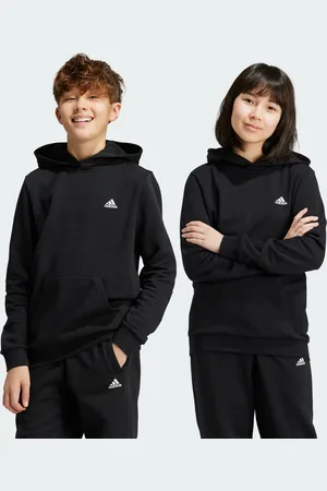adidas Kids Unisex Essentials Small Logo Feel Cozy Fleece Hoodie - Cotton - Size 15-16Y